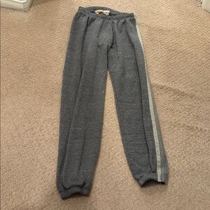 Aviator Nation Gray Striped Sweatpants Size XS